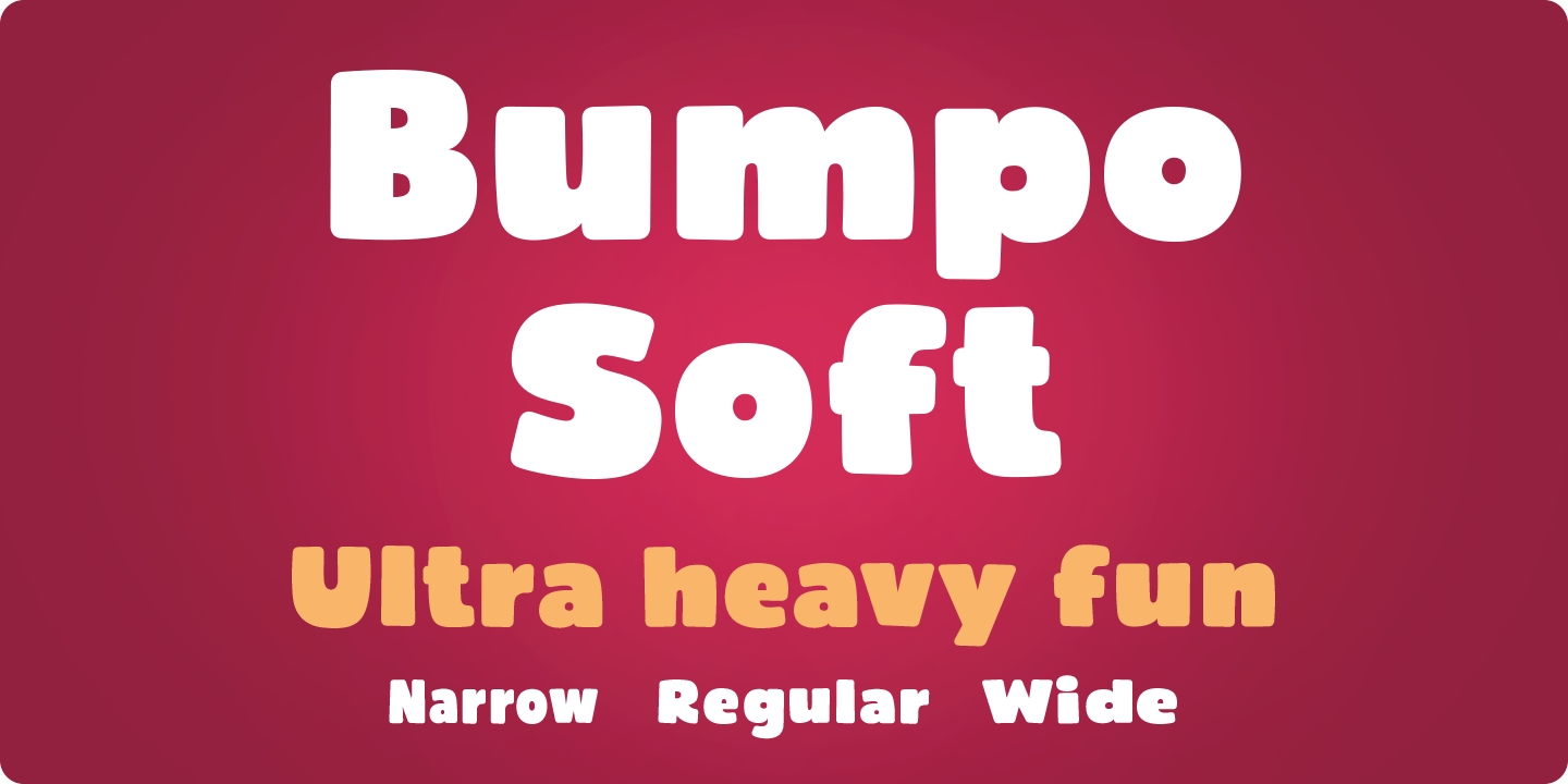 フォント Bumpo Soft